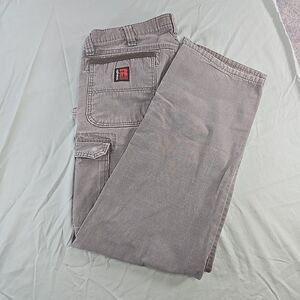 Wrangler Riggs Men's Ripstop Ranger Cargo Pants 38x34 Slate Gray Workwear Roomy